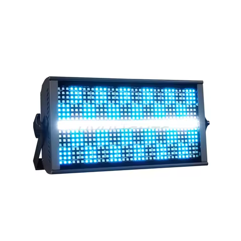 200W LED RGBW 4in1 48 Partition Strobe Light White 8000K DMX Super Bright Dj Wash Bar Strobe Stage L
