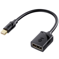 Cable Matters 32.4Gbps 8K Mini DisplayPort to DisplayPort 1.4 Adapter (Mini DP to DP 1.4) in Black -