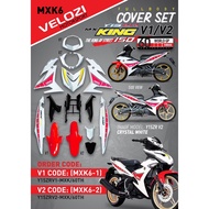 YAMAHA Y15 Y15ZR V1 V2 MX KING CRYSTAL WHITE COVERSET BODYSET SIAP TANAM VELOZI COVER SET