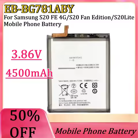 New EB-BG781ABY 4500mAh 3.86V High Quality Battery for Samsung S20 FE 4G/S20 Fan Edition/S20Lite Mob