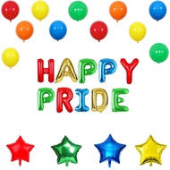(SG Seller) Pride Decorations, Happy Pride Balloons, Rainbow Balloons, Rainbow Curtain, Pride 2024, 