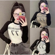 Women's T-shirt, Long Sleeve Crochet T-shirt No. 77