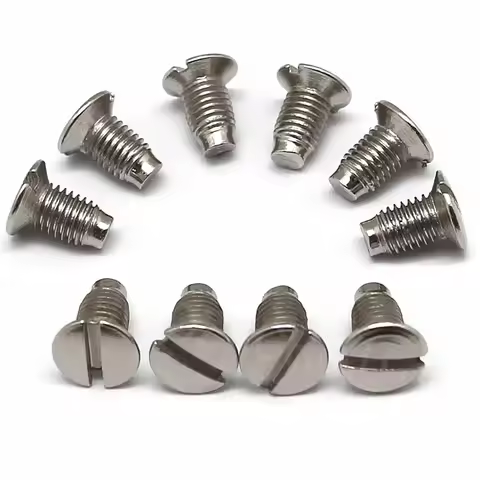 10 PCS Silver Industrial Sewing Machine Needle Plate Screws For Brother Singer Sewing Machine Parts 