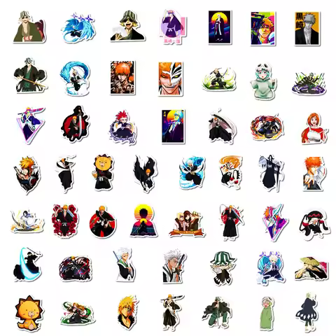 10/30/50PCS Classic Cool Anime BLEACH Manga Stickers Waterproof DIY Water Cup Guitar Phone Diary Car