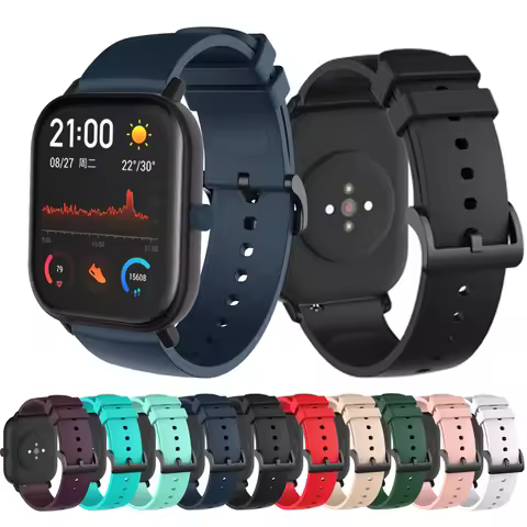 Original Soft Silicone Strap for Xiaomi Amazfit GTS/GTS 2 / Mini Smart Wristband for Xiaomi Amazfit