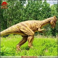 仿真腫頭龍模型仿生橡膠恐龍雕齒獸模型機械動態軟體仿真恐龍