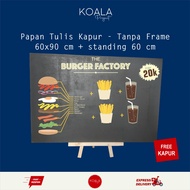 60X90 CM WHITEBOARD WITHOUT FRAME + 60CM STANDING