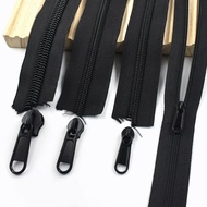 10m Pita Zip Nilon Meetee 10pcs 3 # 5 # 8 # 10 #   Beg Penarik Zip Jeans Hiasan Zip Penggantian Paka