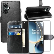 for OnePlus Nord N30 5G/OnePlus Nord CE 3 Lite 5G Case,with Screen Protector,PU Leather Wrist Strap 
