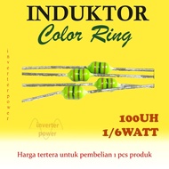 Color Inductor 1/ 6 watt 100uh Inductor color ring 100uH
