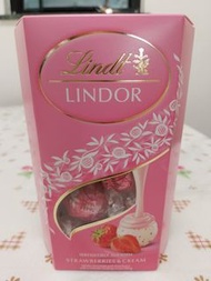 瑞士蓮 Lindt Lindor 軟心 士多啤梨 朱古力 200g (粉紅色)