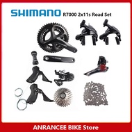 Shimano 105 R7000 Groupset 2x11s Shifter Front Rear Derailleur Cassette Brake HG601 Road Bicycle Gro