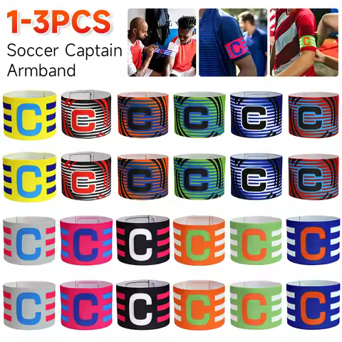 1-3pc Football Captain Armband Soccer Arm Band Leader Competition Gift Soccer Captain Group Armband 