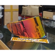 Visor Helmet kbr TTC Helmet Glass KYT TTC Course Iridium Blue Revo
