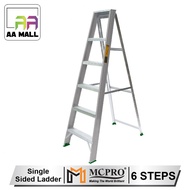MCPRO Aluminium Single Sided Ladder 6 Steps Tangga