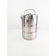 SS2005 Full Stainless Steel Three tier Keep warm food carrier / TIFFIN / HOT POT / Cold Pot / Keep H