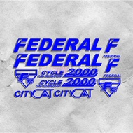Federal Reflective Sticker Set