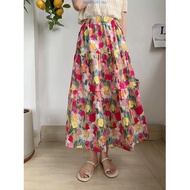 SKIRT WANITA / SKIRT TUTU FLORAL ENGLISH COTTON FROM BANGKOK KOD 555