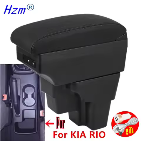 For Kia Rio Gt Armrest Box For KIA STONIC Car Armrest Europe South Retrofit For KIA RIO Armrest Car 