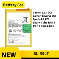 Battery Compatible For TECNO Spark 4 / 4 lite Bateri Camon 12 / 12Air / POP 3 Plus BL-39LT