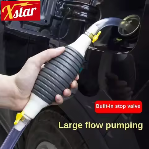Car Sucker Oil Transfer Fuel Pump Multifunctional Manual Pump for Gasoline Gas Oil Fuel Petrol Diese
