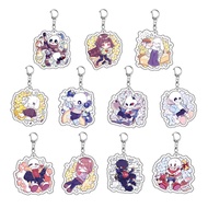 Undertale Sans Flowey Papyrus Asriel Keychain Cosplay Accessories Game Key Chain Pendant Cartoon Bad