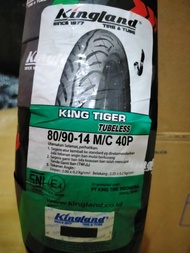 Ban luar motor matic ring 14 beat mio tubles / non-tubles ukuran 70/90 80/90 90/90 Kingland Express Federal Honda