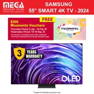 SAMSUNG QA55S95DAKXXS 55" OLED S95D 4K SMART TV | Free Slimfit WMT | Free $300 Mooments Redeem Samsu