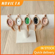 Oval Watch Vintage Quartz Movement Wrist Watch Niche Quartz Watch