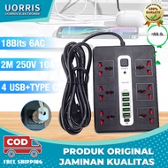 UORRIS Charger Power Socket Timer + 5 USB Port 3.4A & Qualcomm Multi Port & 1 Port Type C PD