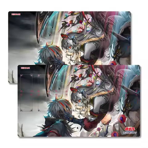 Yugioh Blazing Cartesia Play Mat Rubber Mouse Pad for Yu-Gi-Oh! TCG OCG Trading Card Games Fusion De