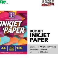 Budjet Paper Inkjet Paper A4 / Inkjet Paper 120 gsm Contents 50 Sheets - 110 gsm