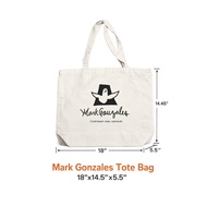 Mark Gonzales Canvas Tote Bag Cream Color Large Size 18" x 14.5" x 5.5"