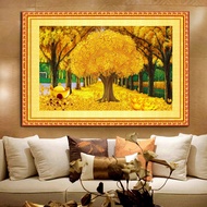 New 5D diamond painting money tree fortune tree full of gold full of Diamond Cross Stitch living room dining room Yuanbao tree