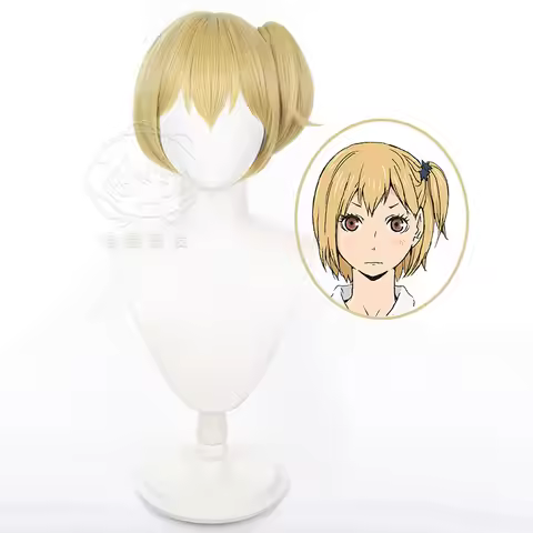 Haikyuu!! Hitoka Yachi Cosplay Wig with Simulation Scalp & Jaw Clip Ponytail