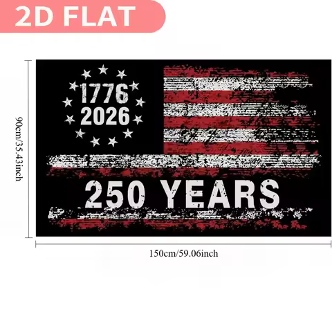 1pc 250 Years American Flag 3x5 Feet, USA 250 Anniversary Flag Celebrate 250th Birthday Patriotic 4t