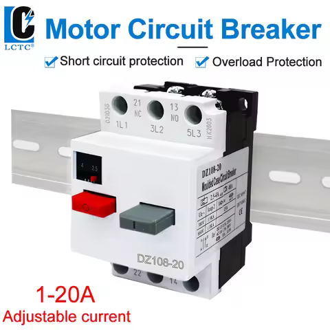 LCTC Motor Protection Circuit Breaker Overload Protection Short Circuit Protection 1NO1NC Motor Star