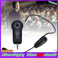 Caoyuanstore SENECESLI Wireless Microphone Headset 2.4G UHF System Head Handheld Mic 2 in 1 3.5mm 6.