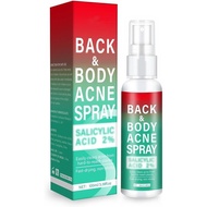 Back Acne Treatment Spray, Body Acne Spray Gentle Acne Oil Control Redness Smooth Skin Cleans Pores 