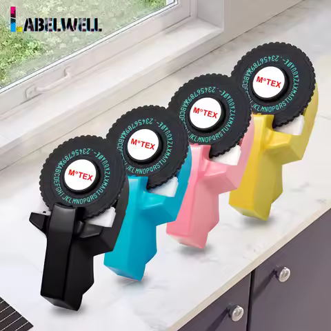 Motex E101 Manual Label Maker 3D Embossing Label Printer Similar as B90 Dymo 12965 Labeller Or 1PK A