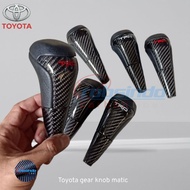 Shift knob gear knob toyota carbon type matic (Rubber Material Not Leather)