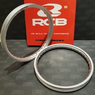 BEBAS ONGKIR - Alloy RIM 36H RCB 18 x 160 Silver Kulit Jeruk 1 Set