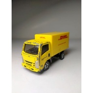 Diecast Tomica Truck Isuzu ELF DHL, Loose Second