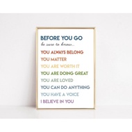 Growth Mindset Classroom Decoration |   Inspirational Poster |   Affirmation Wall Art for Kids |   C