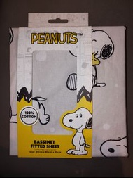 史奴比純棉嬰兒床單床笠👶 100% Cotton Peanuts Snoopy Baby Basinett Bed Sheet for Baby Boy or Girl🍼 經典花生漫畫卡通圖案床笠 澳