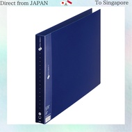 Plus Super Economy 2-Ring Ring File, A3 Landscape, 35mm Spine, 84-601, Navy A3-E horizontal type,Sin