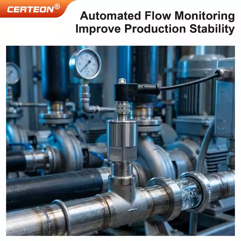 FS Thermal Water Flow Switch Liquid Flow Sensor NPN PNP Pipe Flow Monitor for Water Treatment 0.3~0.