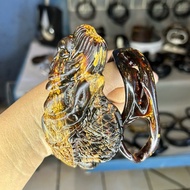 MERAH Eyang Semar Carved Red Sea Root Bracelet