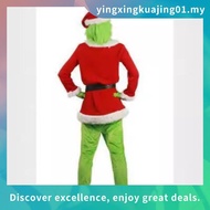 Christmas Off-the-shelf Cosplay Costumes Santa Grinch Green Hairy Monster Grinch Party Costumes