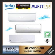 MITSUBISHI AUFIT BEKO DAIKIN AIR CONDITIONER 1.0 HP NON INVERTER HEAVY DUTY SRK09CXP-W4 ASW-09U4/FLR3-MY BMFOA 090/091